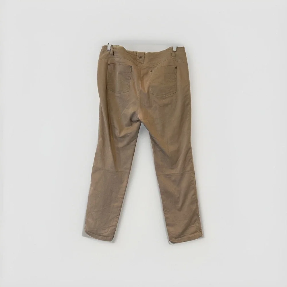 KUHL KLAUDETTE Pants Women 12 Coffee Tan Straight Leg Stretch Hiking Outdoor